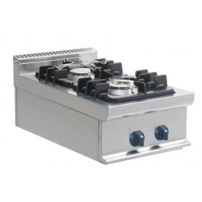 Cucina a gas a due fuochi Da banco CI Modello RisCu004 Potenza kW 9