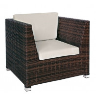 Sedia\Poltrona da esterno TESR Struttura in alluminio, rivestimento in filo di polietilene Modello 571-CS0109A