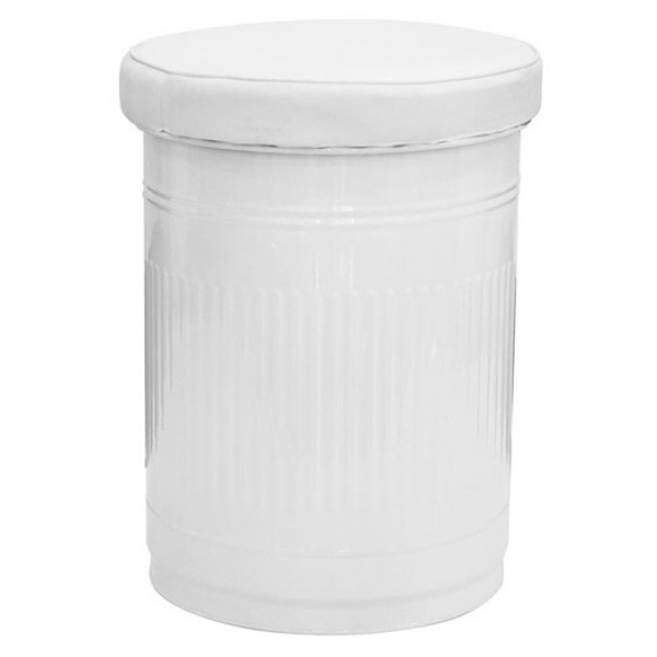 Sgabello da interno TESR Struttura in metallo verniciato Seduta in ecopelle Modello 1123-D600