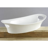 Ciotola ovale da portata in porcellana Dimensioni mm. L 500 x P 250 x 115 h Modello 82069101