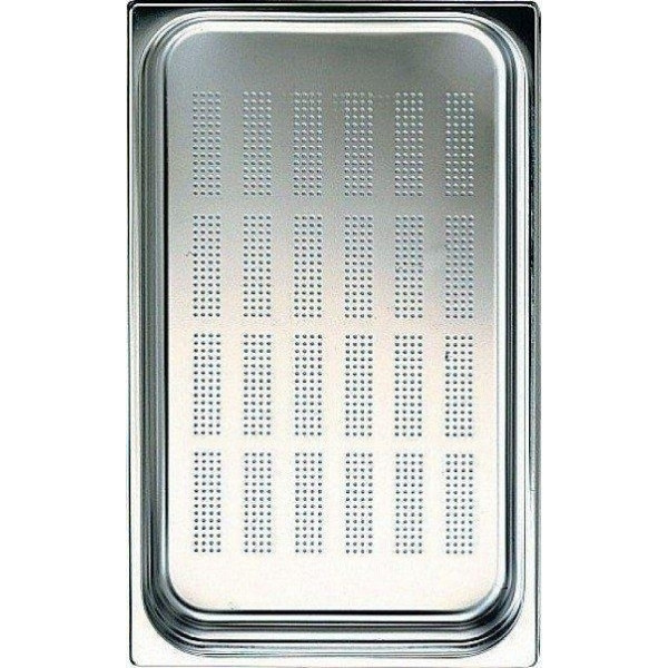 BACINELLA GASTRONORM FORATE ACCIAIO INOX 18/10 AISI 304 GN 1/3 forata sul fondo Modello BF1315000