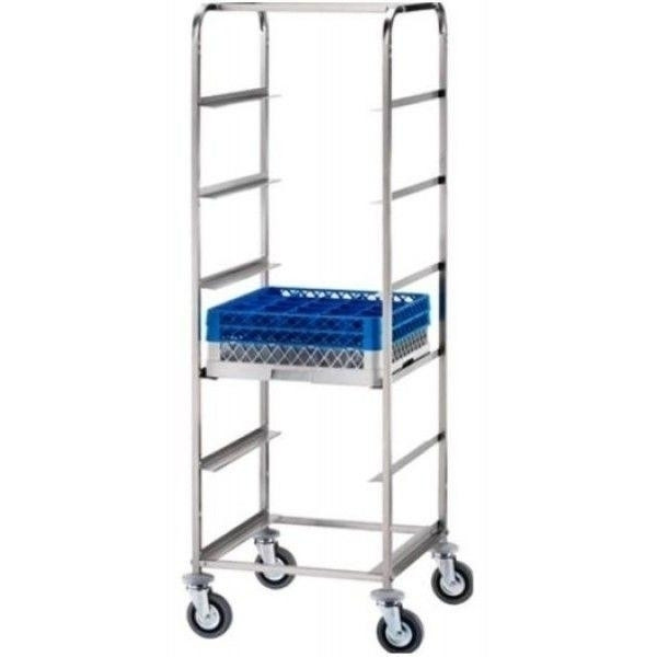 Carrello portacestelli Modello CP1442 Struttura in acciaio inox Per cestelli 50x50
