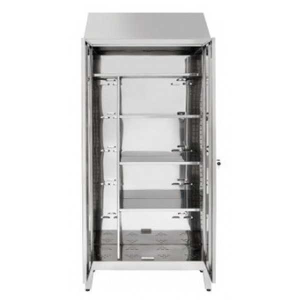 Armadio Portascope in acciaio inox 430 IXP n.2 ante a battente profondità anta cm 40 Modello 69602430