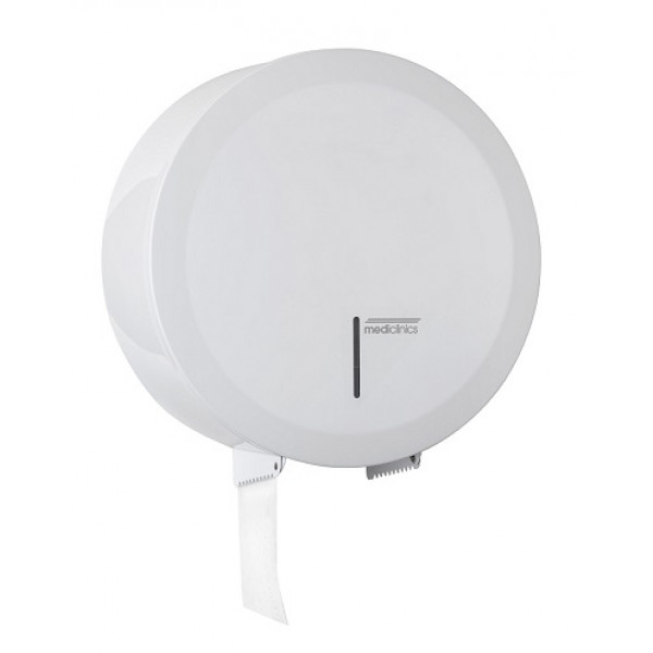 Dispenser di carta igienica MDC Acciaio Bianco a rotolone minijumbo in acciaio antivandalico Anima rotolo: 56 mm Modello PR2787