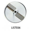 Disco per listelli ricurvi spessore 6mm DQ06 Adatto per tagli a Julienneper per Tagliaverdura Modello TITANIUM