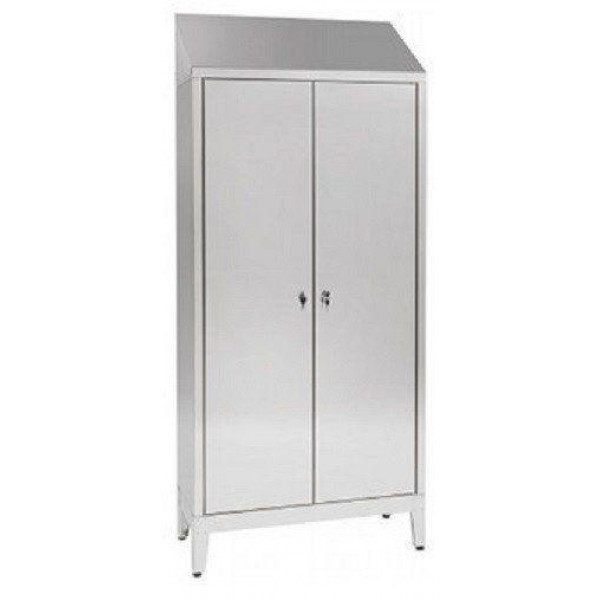 Armadio Spogliatoio in acciaio inox 304 IXP N.2 POSTI Numero 2 ante battenti Profondità ante cm 50 Modello S5069402