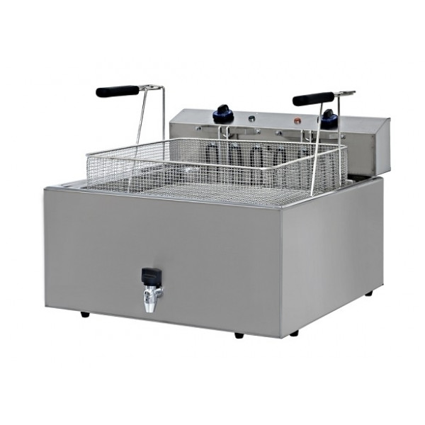 Friggitrice Elettrica da banco per pasticceria CSA 1 vasca con rubinetto di scarico Modello SKU26
