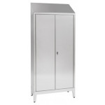 Armadio Portascope per tiracqua in acciaio inox 304 IXP n.2 ante a battente profondità anta cm 40 Modello 69606