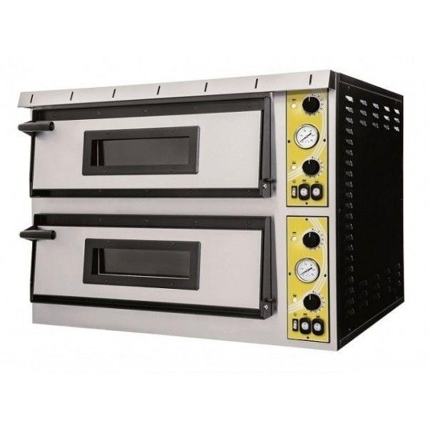 Forno Elettrico meccanico per pizza PF 2 camera di cottura N. Pizze 4 + 4 (Ø cm 35) Modello Medea44