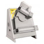 Stendipizza Dilaminatrice TOUCH AND GO a due coppie di rulli(rulli superiori inclinati) PF Modello SIGMA 310 T.GO Dimensioni pizza cm.14/30