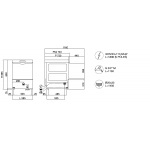 Lavaoggetti elettronica Compack Modello X84E Cesto 50X60  Altezza massima bicchiere 340mm Diam.massimo piatto 370mm