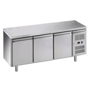 Tavolo Refrigerato 3 porte In acciaio inox AISI 210 ForCold  GN1/1 (cm 53 x 32,5) ventilato Modello G-GN3100TN-FC