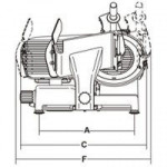 Affettatrice a gravità Modello PALLADIO 330 TOP