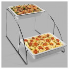 Espositore per bacinelle GN 1/2 (contenitori non inclusi) Dimensioni cm. L 36 x P 52,5 x 32,5 h Modello MPESP12