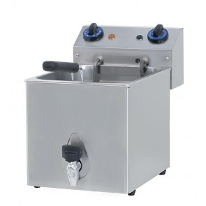 Friggitrice Elettrica da banco CSA 1 vasca con rubinetto di scarico Modello SKU7