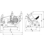 Affettatrice a gravità Modello GALILEO 350 EVO TOP