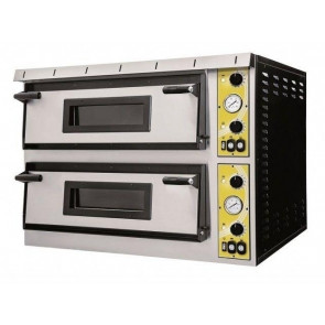 Forno Elettrico meccanico per pizza PF 2 camere di cottura N. Pizze 9 + 9(Ø cm 35) Modello Medea99