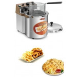 Friggitrice Elettrica da Banco Modello FG2104 Professionale Potenza 2300W Timer