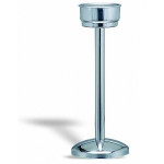 Piedistallo in acciaio inox per secchiello champagne Capacità N 2 bottiglie Dimensioni ø mm. 220x690h Modello 347-000