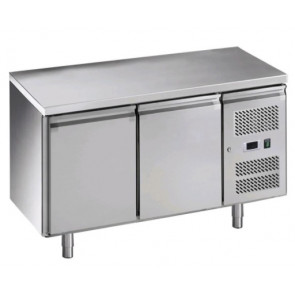 Tavolo Refrigerato due porte In acciaio inox AISI 210 ForCold  GN1/1 (cm 53 x 32,5) ventilato Modello G-GN2100TN-FC