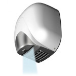 Asciugamani elettrico alte prestazioni in Alluminio bianco CONO senza resistenza a Fotocellula MDL Modello 704360