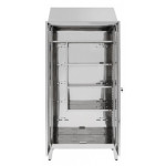 Armadio Portascope per tiracqua in acciaio inox 430 IXP n.2 ante a battente profondità anta cm 40 Modello 69606430