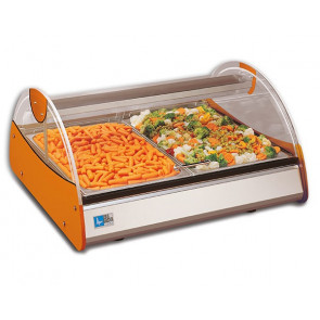 Espositore Da Banco Caldo CM Contiene bacinelle GN1/3 e GN1/1 Modello PLANET4GN-1/1BM