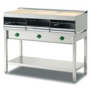 Salamandra a gas TRIPLA PL Modello S4/18 Dimensioni Griglia: 3x60x40cm