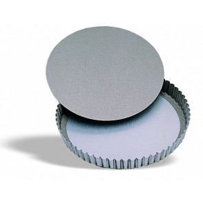 Tortiere tonde festonate antiaderenti con fondo mobile Altezza cm. 2,5 Modello 607-0