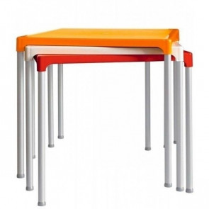 Tavolo da esterno TESR Struttura in alluminio, piano in polipropilene Modello 807-TIB