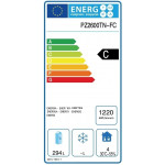 Tavolo refrigerato/Banco Pizza TN con vetrina porta ingredienti Modello PZ2600TN38-FC in acciaio inox AISI 210 Ventilato 2 porte refrigerate