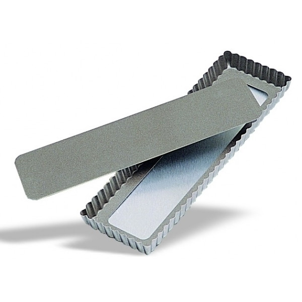 Tortiera con fondo mobile antiaderente Dimensioni cm. L 35 x P 11 x 2,5 h Modello 602-035