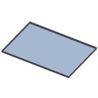 Teglia pasticceria in alluminio forato Modello KTF8P/A Dimensioni mm 600 x 400 x 20