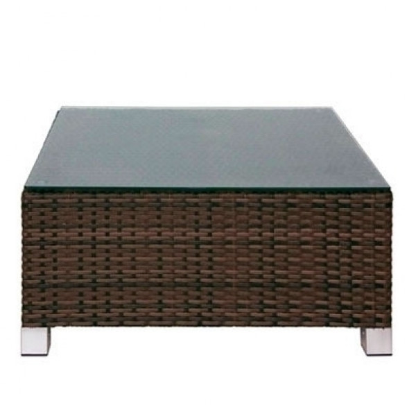 Tavolino esterno TESR Struttura in alluminio, rivestimento in filo di polietilene Modello 575-CS0109T