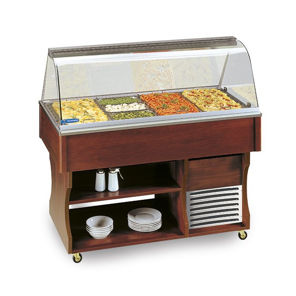 Isola Buffett espositore caldo bagnomaria Modello MULTISERVICE 4 BM Potenza W 3100