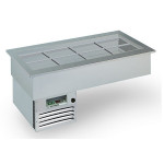 Drop in e mobile da incasso refrigerato Modello ARMONIA 3GN Gastrnorm capacità 3 vasche Gn1/1