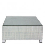 Tavolino esterno TESR Struttura in alluminio, rivestimento in filo di polietilene Modello 575-CS0109T