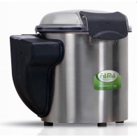 Pelapatate Da banco Modello FP104  Alimentazione Monofase Capacità Carico 5 Kg Potenza Kw 0,37 (0,50 Hp) Produzione oraria Kg 150