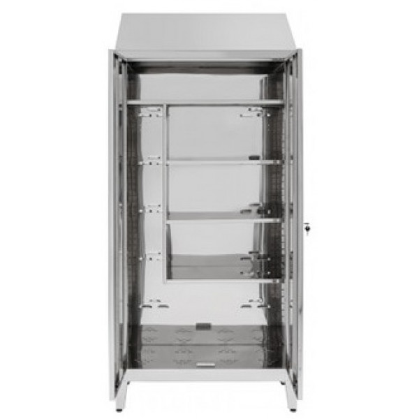 Armadio Portascope per tiracqua in acciaio inox 430 IXP n.2 ante a battente profondità anta cm 50 Modello S5069606430