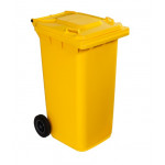 Bidone per rifiuti da esterno in polietilene ad alta densita HDPE con protezione anti UV MDL Colore GIALLO Modello 766621