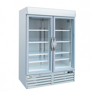 Armadio Frigo Refrigerato Snack Modello Snack930BTG Ventilato Espositore gelateria Porta a Vetro
