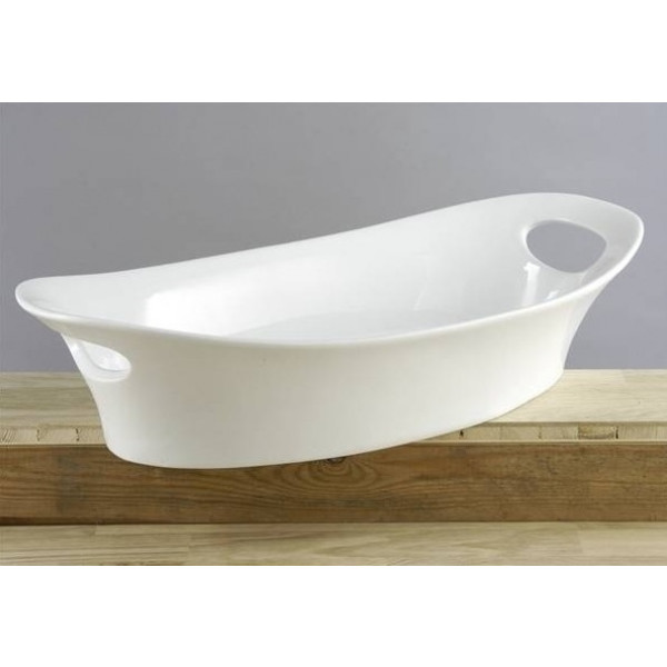 Ciotola ovale da portata in porcellana Dimensioni mm. L 500 x P 250 x 115 h Modello 82069101