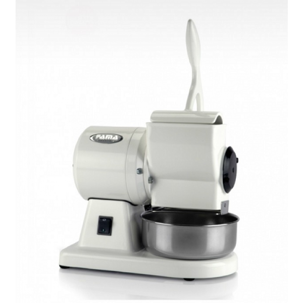 Grattugia Modello GMB in alluminio pressofuso lucidato Produzione oraria grattugia: 30 Kg Bocca grattugia: 110x65 mm