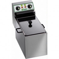 Friggitrice Elettrica Da banco Modello FR8R Dotata di rubinetto di Sicurezza per lo scarico dell' olio