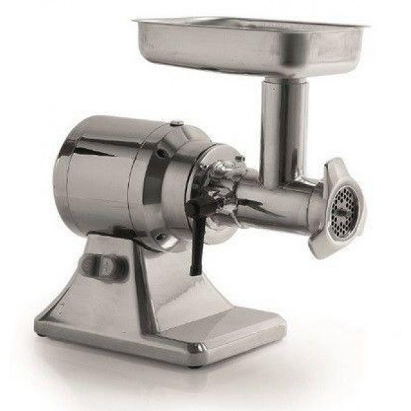 Tritacarne elettrico Modello TSK12 Bocca: Ø 70 mm Produzione oraria: 200 kg Gruppo macinazione: Acciaio Inox