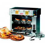 Fornetto doppio orizzontale a 6 pinze con piano superiore in vetroceramica Vema Modello FOPV 2087