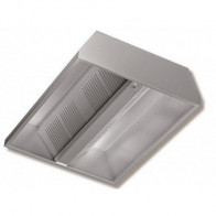 Cappa centrale in Acciaio Inox Aisi 430 satinata scotch-brite RP Modello DSC15/20