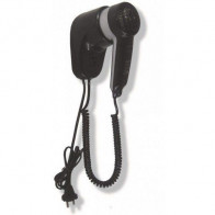 Asciugacapelli\Phon  Elettrico MDC Abs Nero supporto da parete con attacco frontale e selezione per 2 velocità Assorbimento Motore: 40 W Modello SC0010CS