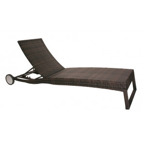 Lettino da esterno TESR Struttura anatomica in alluminio, rivestimento in filo di polietilene Modello 796-CSL8