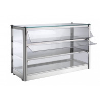 Vetrina espositore da banco neutra TP in lamiera di acciaio inox Modello KB83N